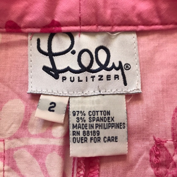 Lilly Pulitzer Pink Palm Tree Ankle Pants - Picture 6 of 6